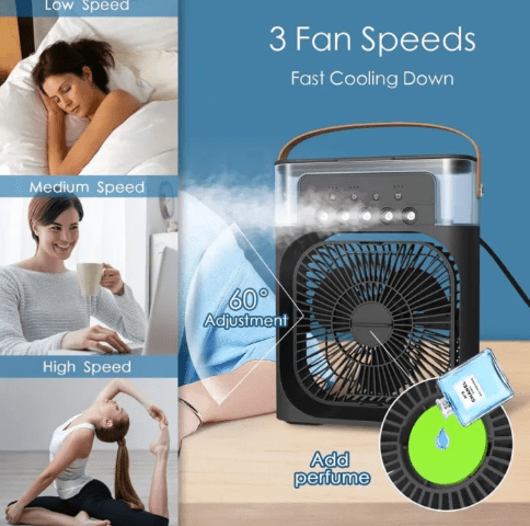 5-in-1 Personal Cooling Portable Air Conditioner Fan