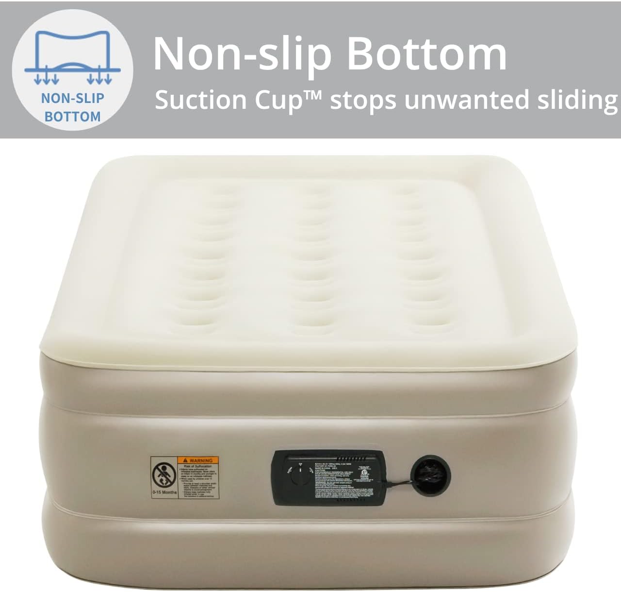 Inflatable Air Mattress with Built-in AC Pump