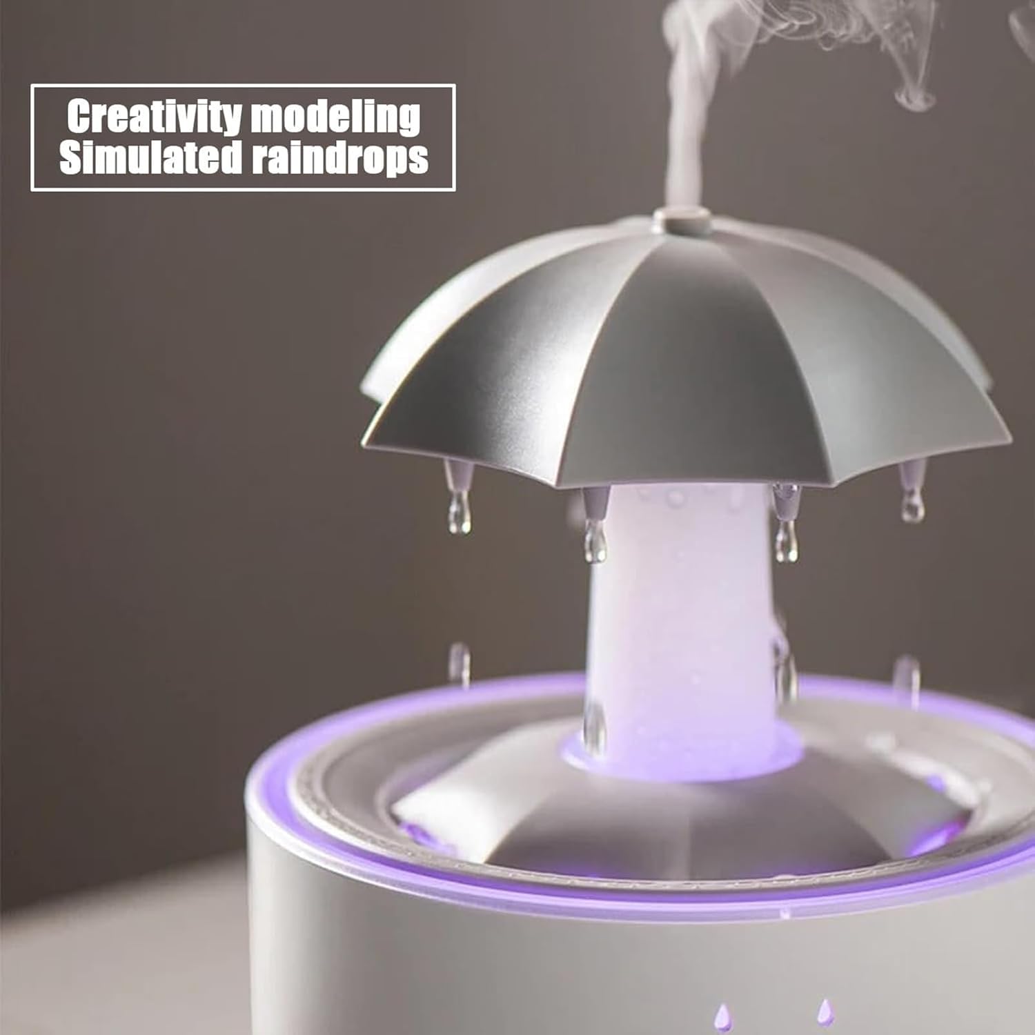 Generic Umbrella Humidifier, 7-Color LED Rotating Aroma Diffuser With Remote