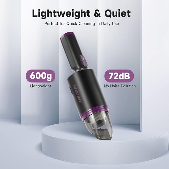 Handheld vacuum cleaner (black + purple)