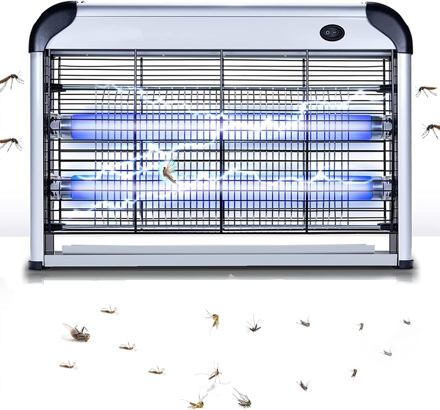 Electric Bug Zapper,Aluminium Indoor Insect Killer for Mosquito,Fly,Powerful 20W Grid
