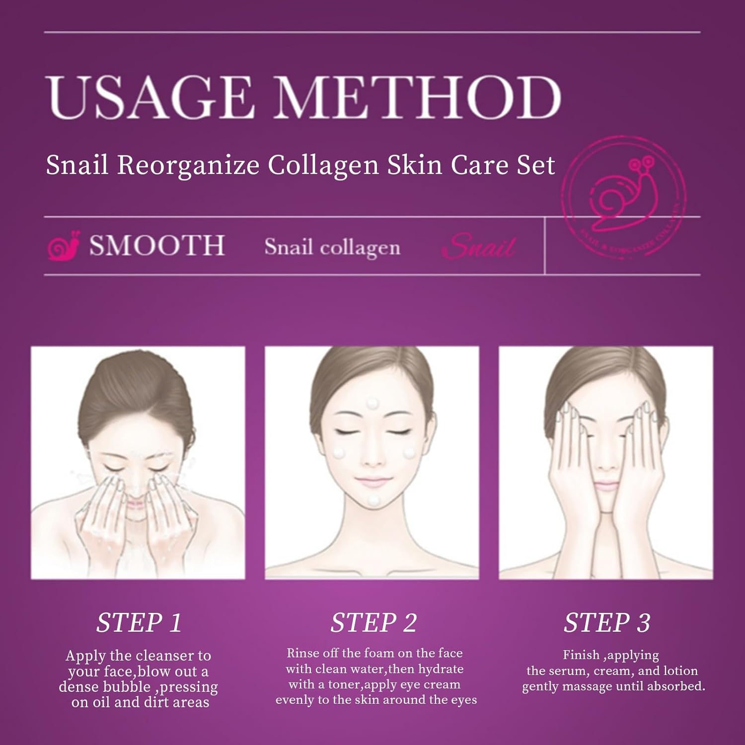 SADOER Snail Facial Care Kit - 6 Piece