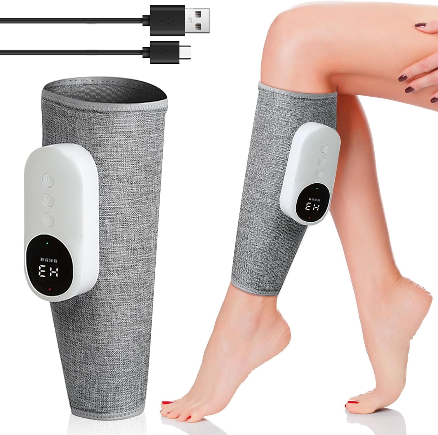Leg Massager, Calf Air Compression Massager with Heat,Muscles Relaxation