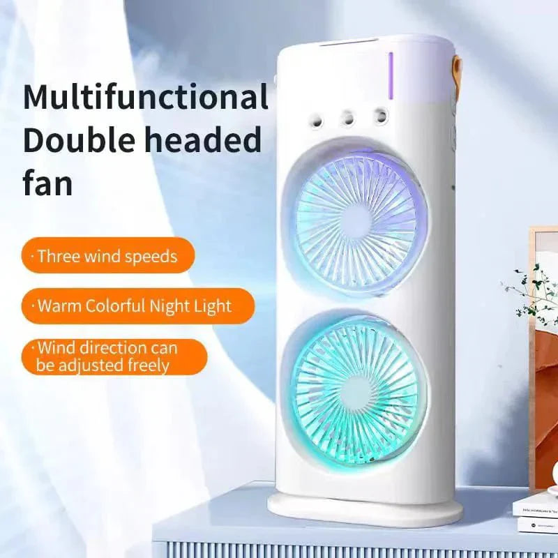 Double-Ended Spray Water Mist Fan