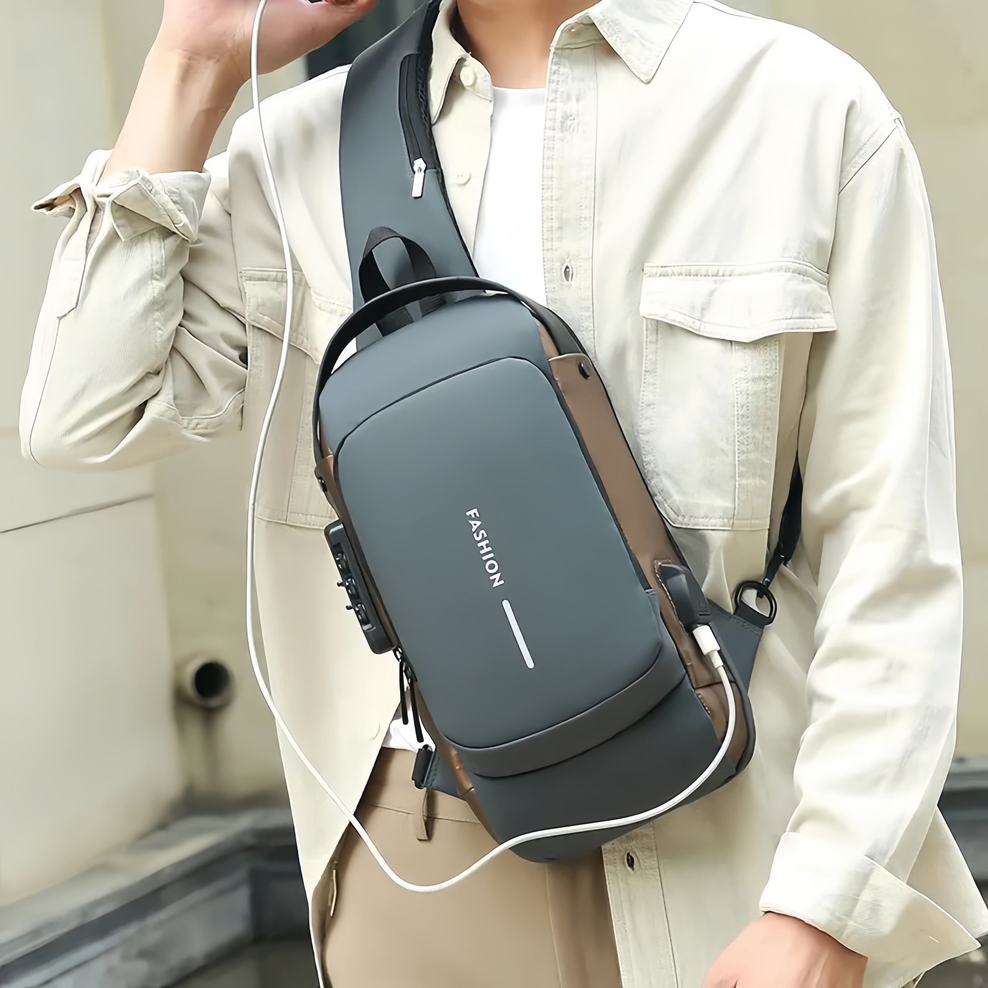 Anti-theft Crossbody Shoulder Backpack