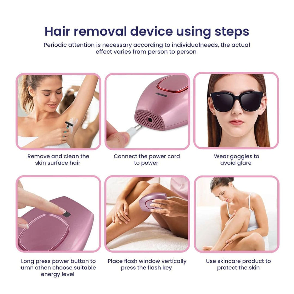 IPL Mini Laser Hair Removal for Men and Women
